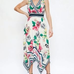SOLD!!! Handkerchief Dress Summer Floral Size L